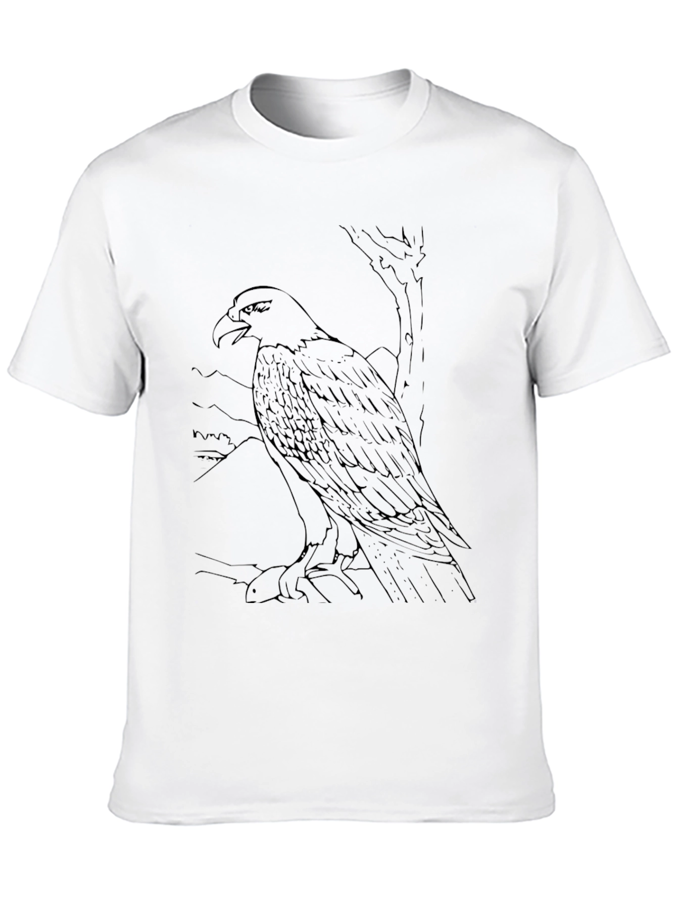 Black Eagle Graphic Tee - Mens Casual Shirt