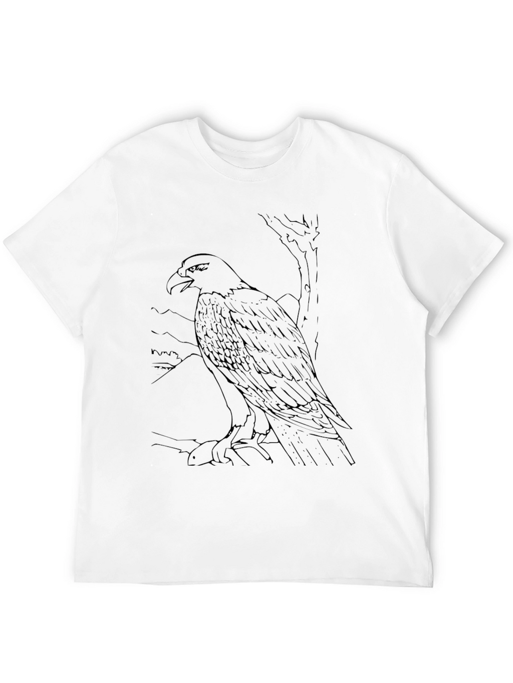 Black Eagle Graphic Tee - Mens Casual Shirt