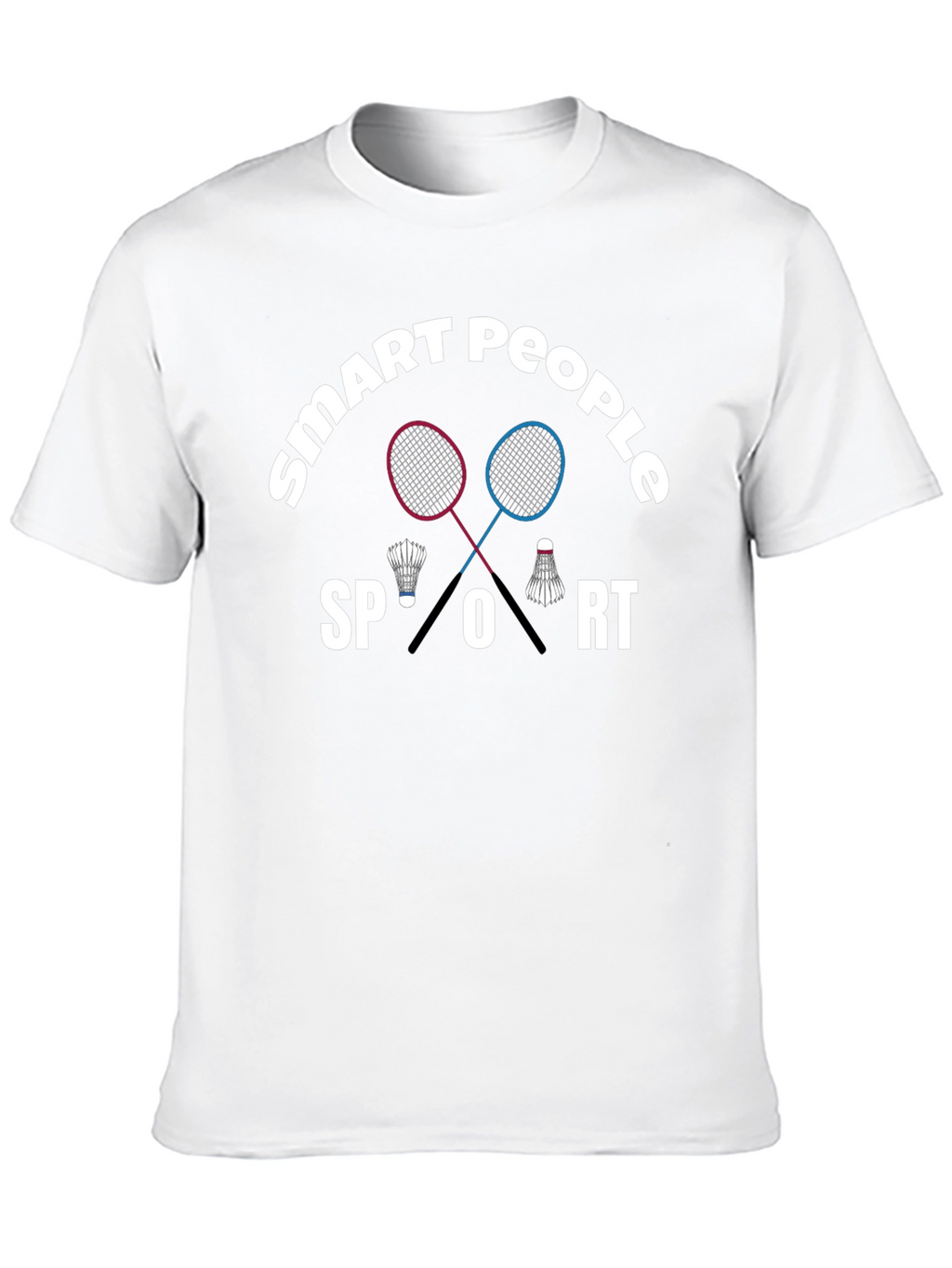 Smart People Sport T-Shirt Badminton Graphic Tee