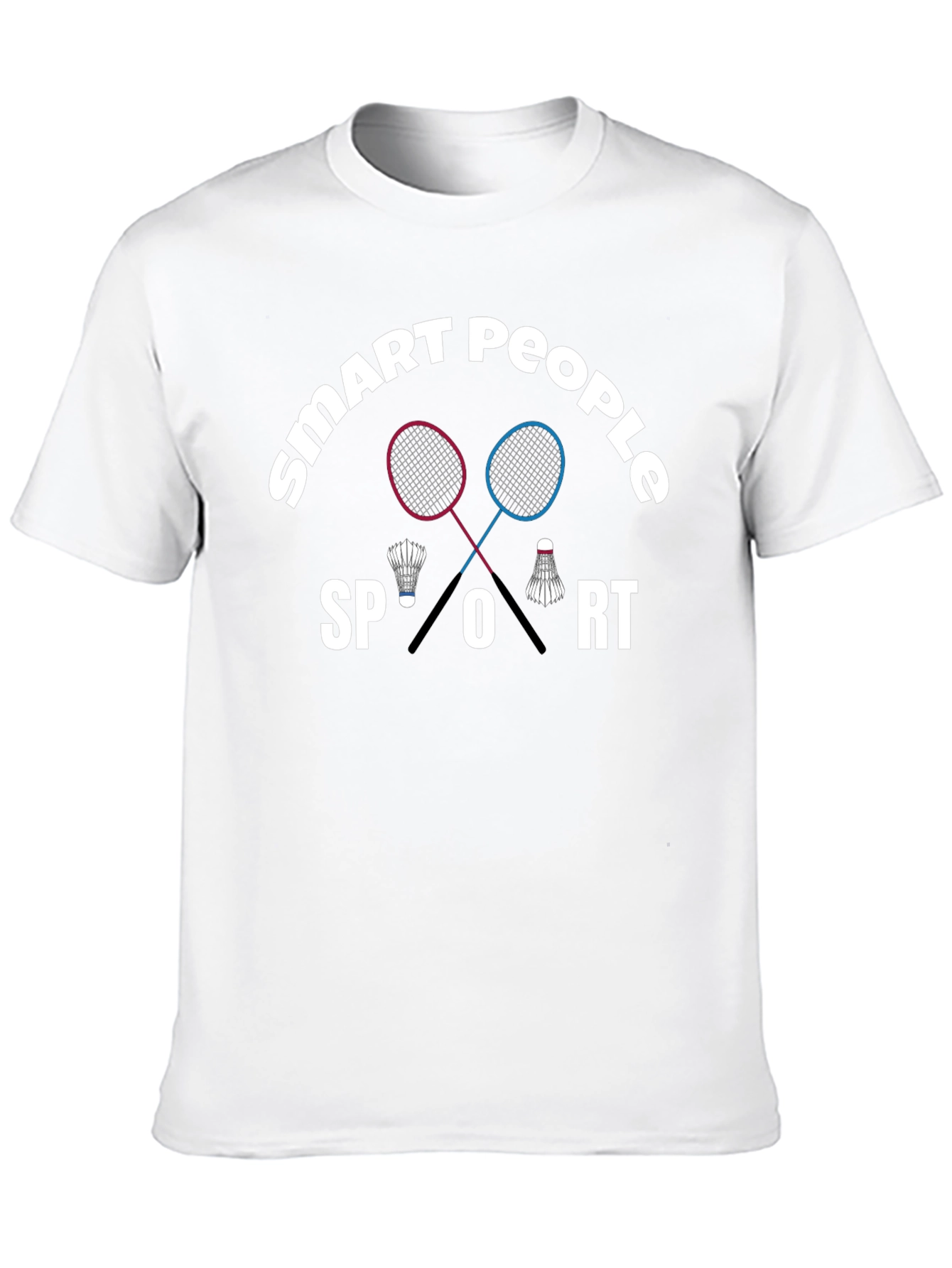Smart People Sport T-Shirt Badminton Graphic Tee