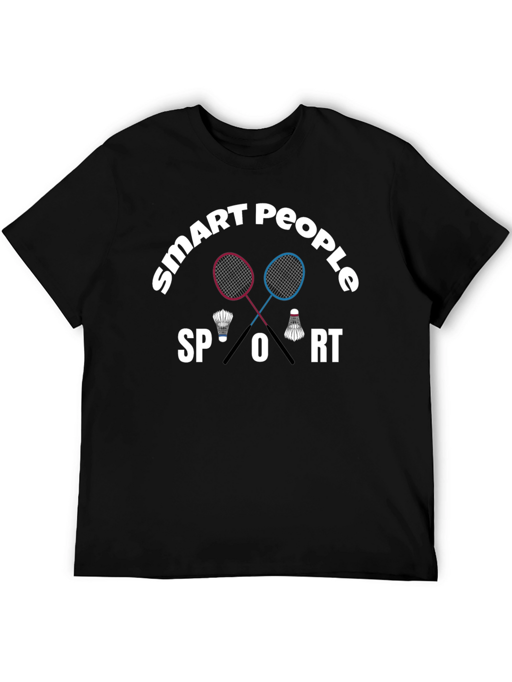 Smart People Sport T-Shirt Badminton Graphic Tee
