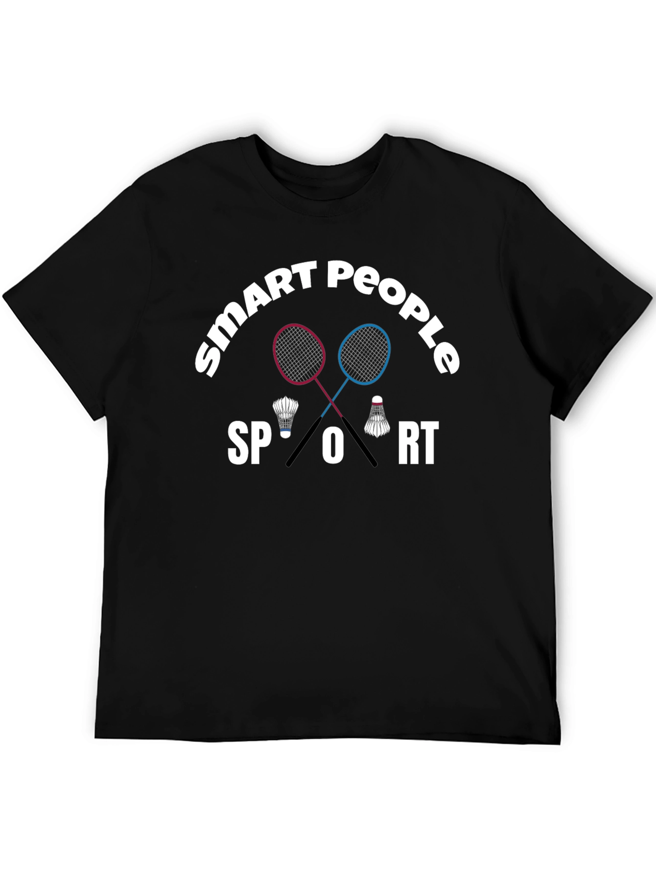 Smart People Sport T-Shirt Badminton Graphic Tee