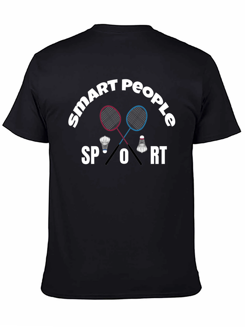 Smart People Sport T-Shirt Badminton Graphic Tee
