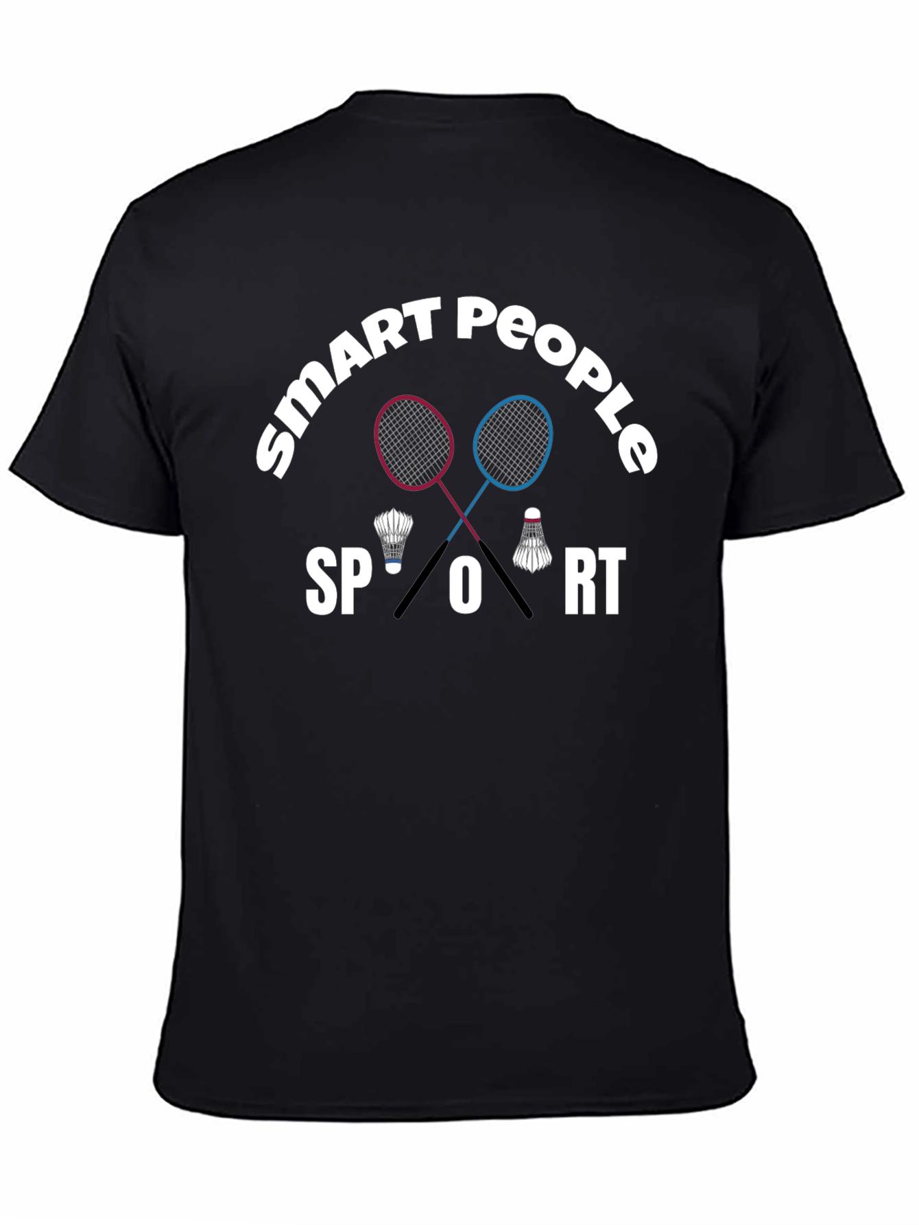 Smart People Sport T-Shirt Badminton Graphic Tee