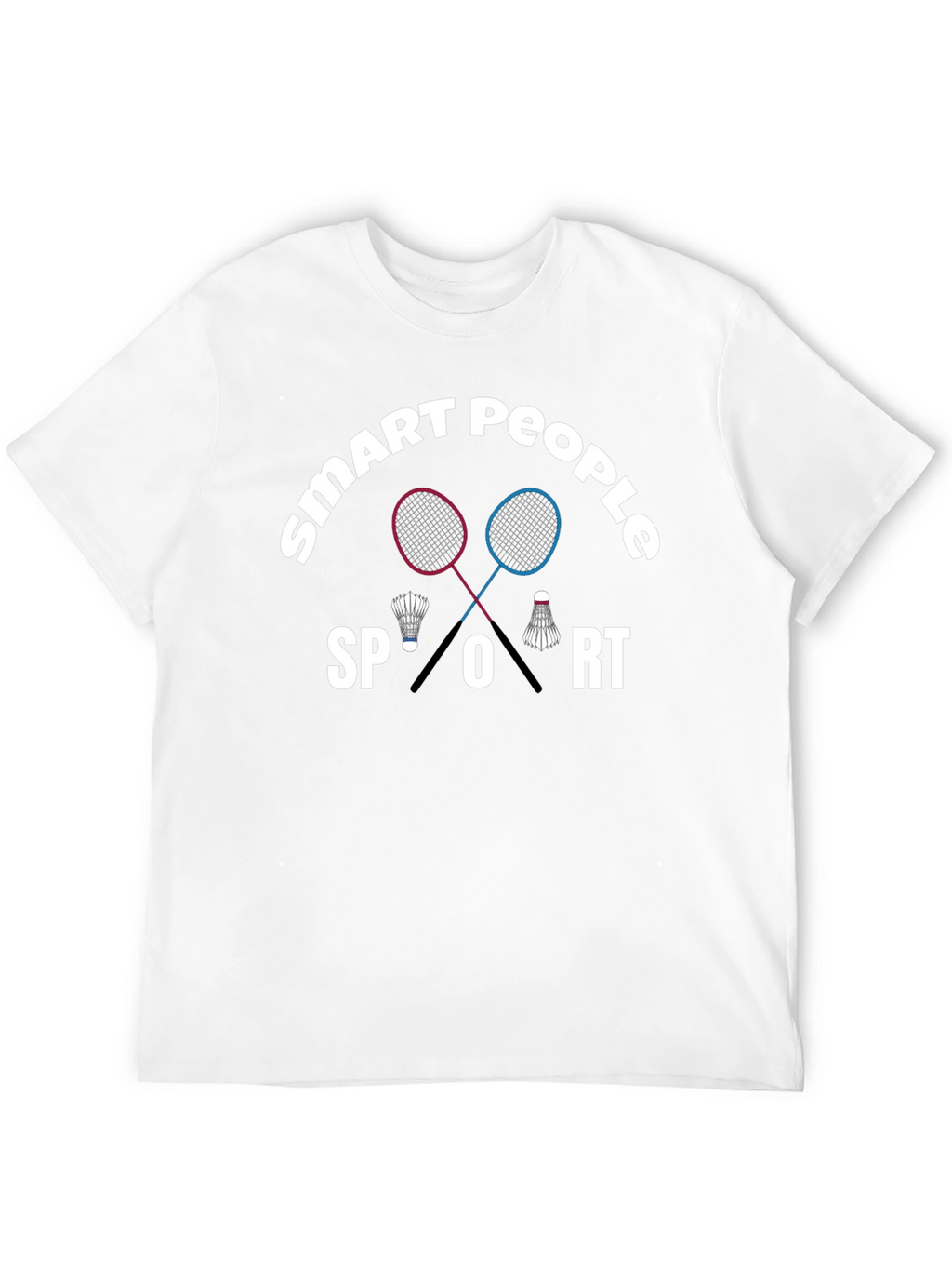 Smart People Sport T-Shirt Badminton Graphic Tee