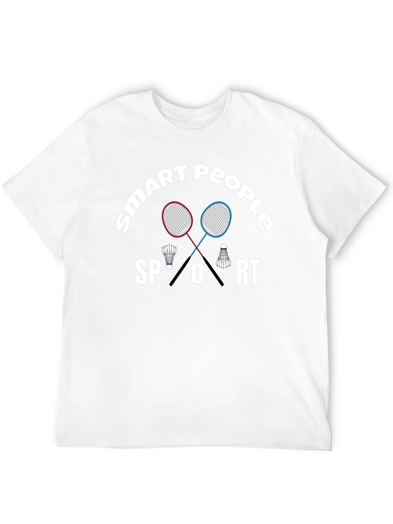 Smart People Sport T-Shirt Badminton Graphic Tee