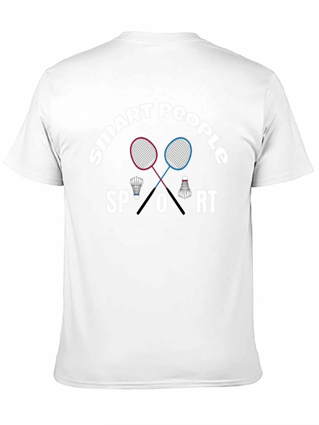 Smart People Sport T-Shirt Badminton Graphic Tee