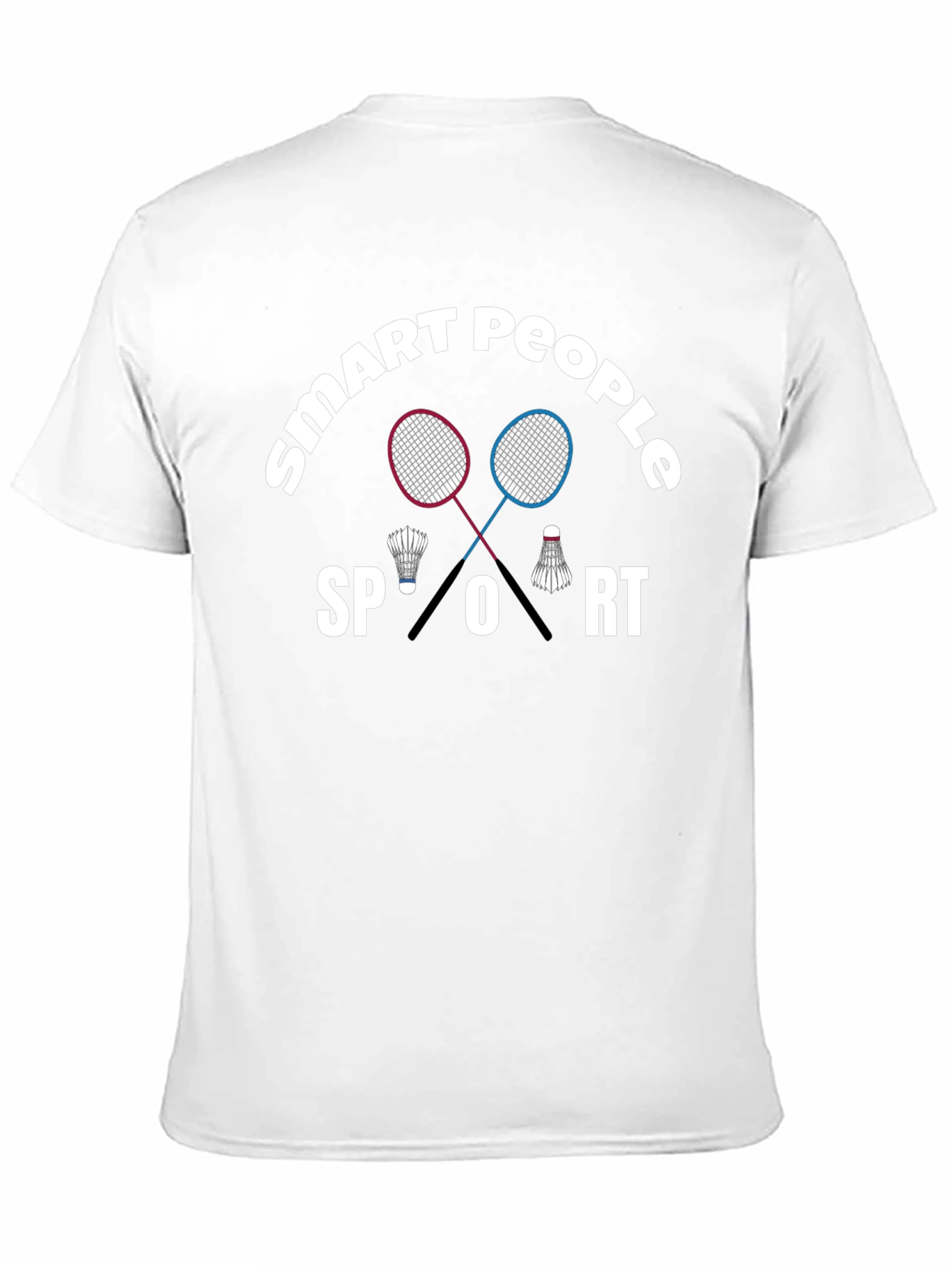 Smart People Sport T-Shirt Badminton Graphic Tee