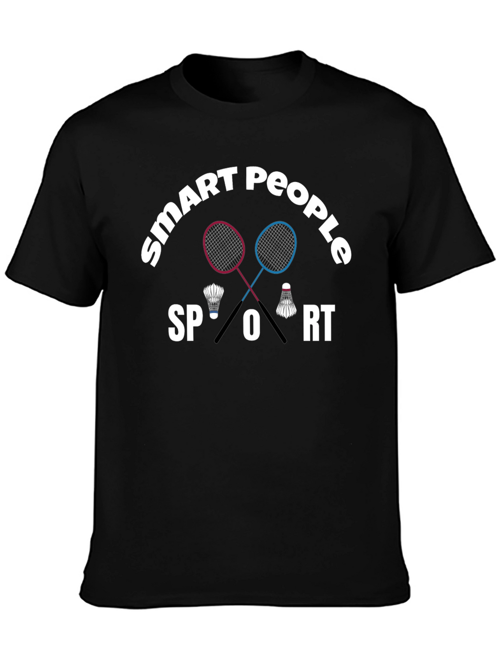 Smart People Sport T-Shirt Badminton Graphic Tee