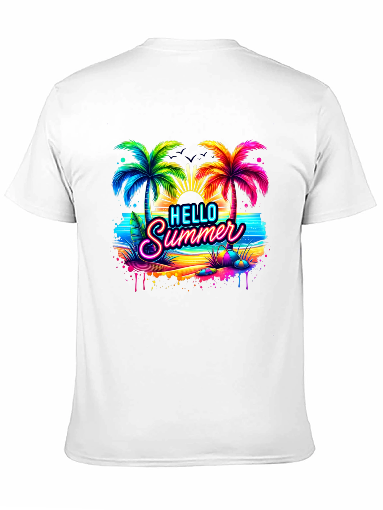 Hello Summer Beach Graphic Tee