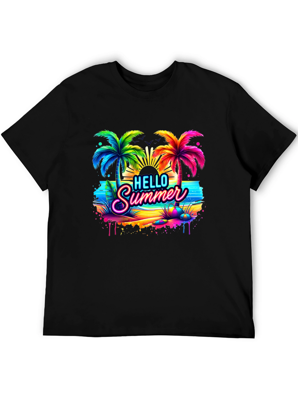 Hello Summer Beach Graphic Tee