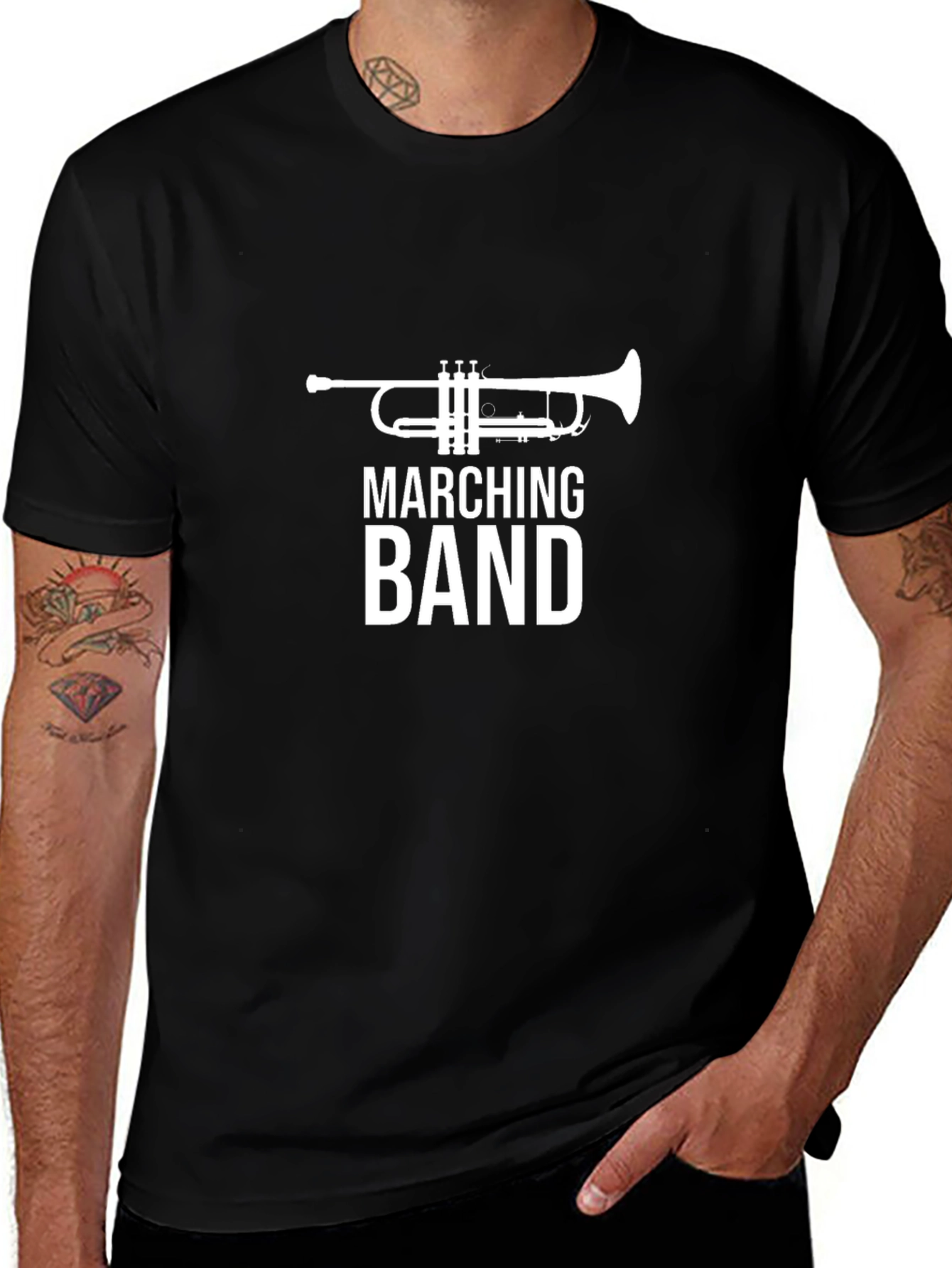 Marching Band Trumpet Graphic T-Shirt