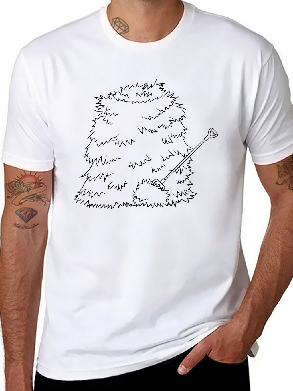 Bush Ghillie Suit Graphic Tee - Black