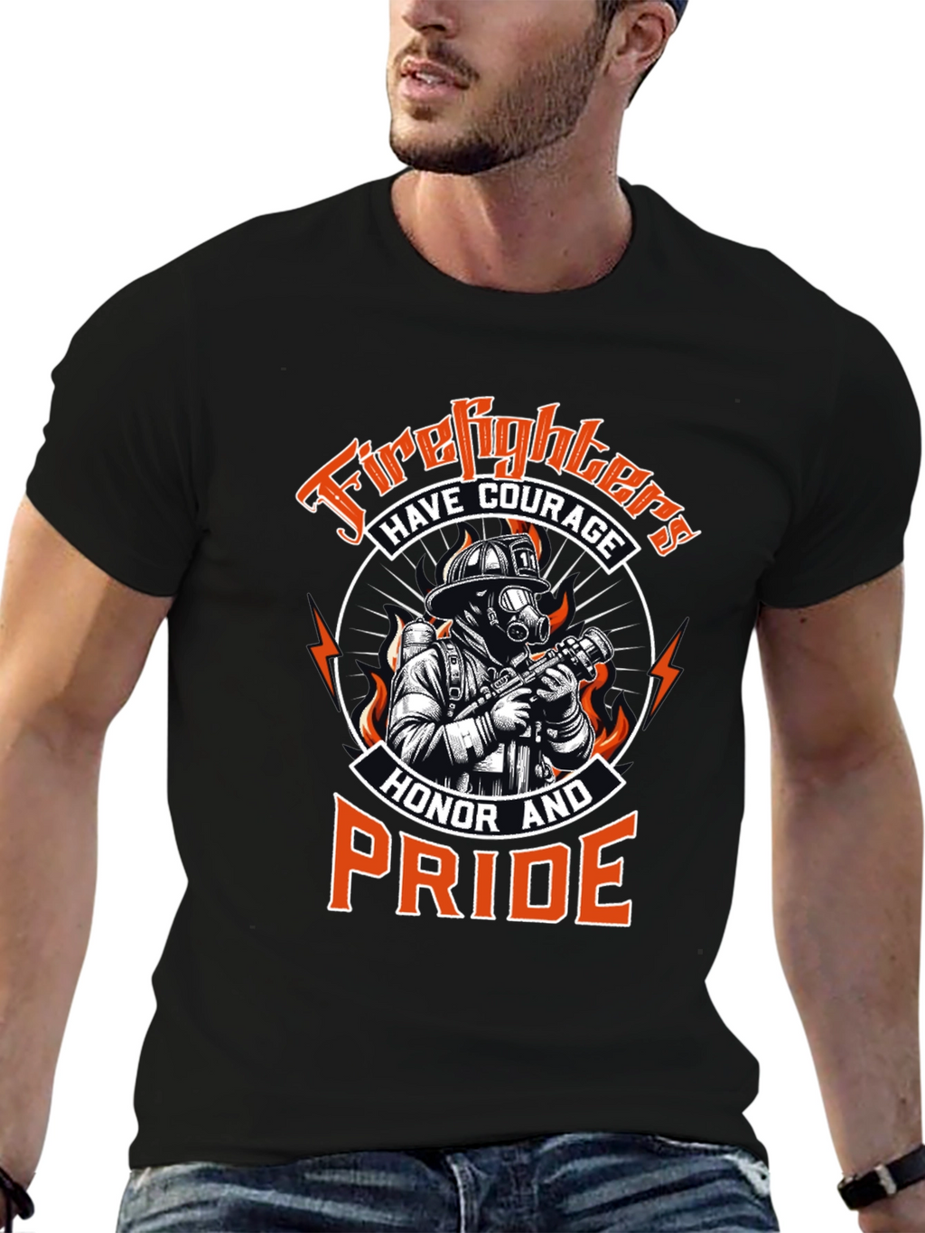 Firefighter Courage Honor Pride T-Shirt
