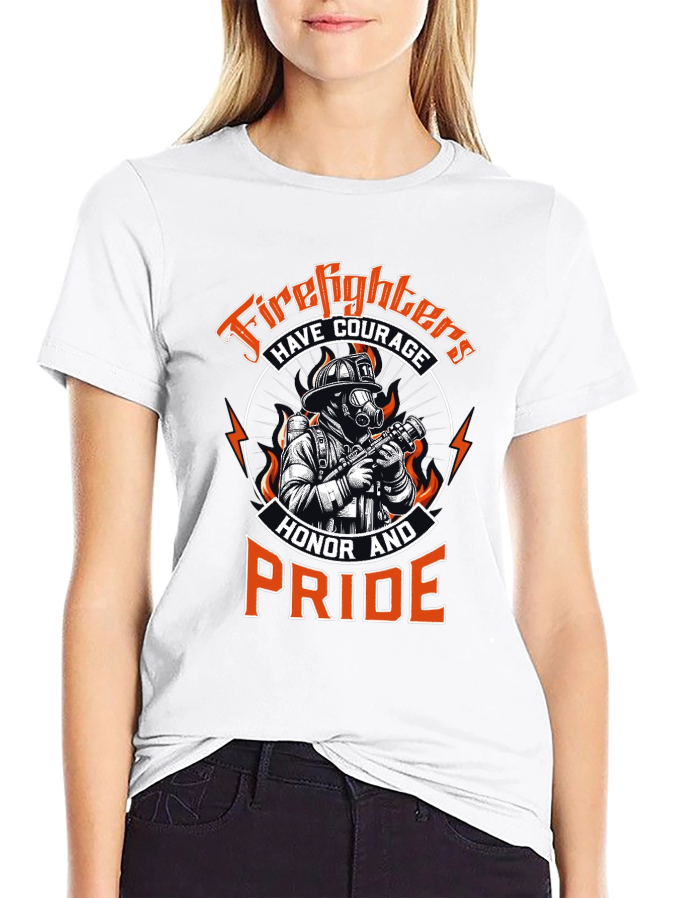 Firefighter Courage Honor Pride T-Shirt