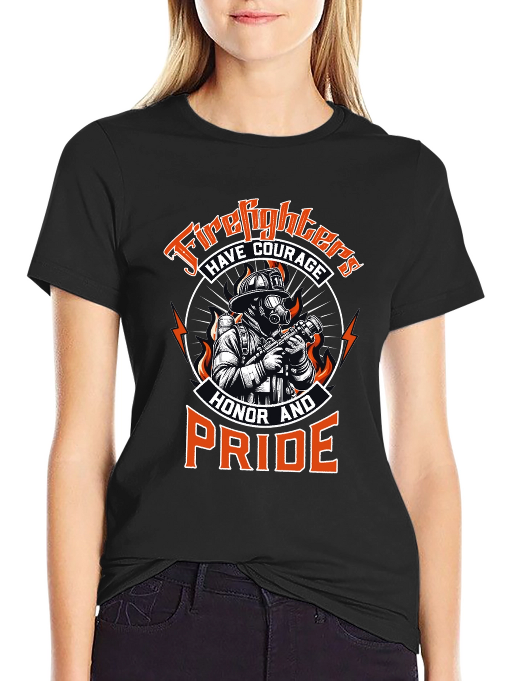 Firefighter Courage Honor Pride T-Shirt
