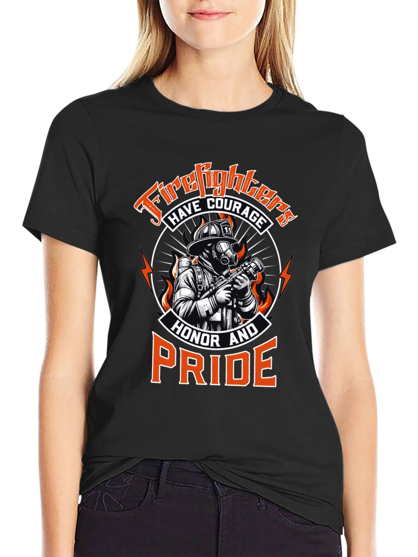 Firefighter Courage Honor Pride T-Shirt