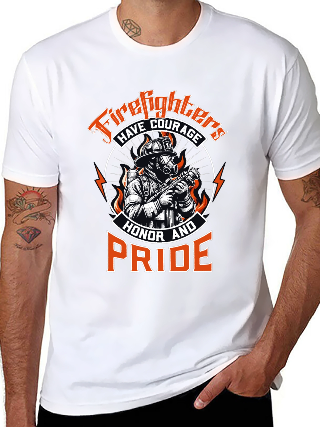 Firefighter Courage Honor Pride T-Shirt