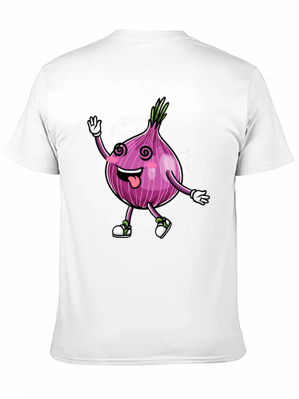 Cartoon Onion Graphic Tee - Black