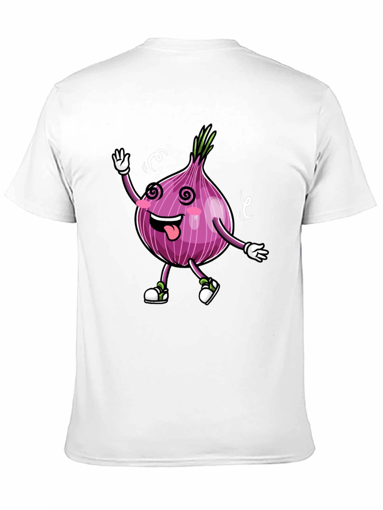 Cartoon Onion Graphic Tee - Black