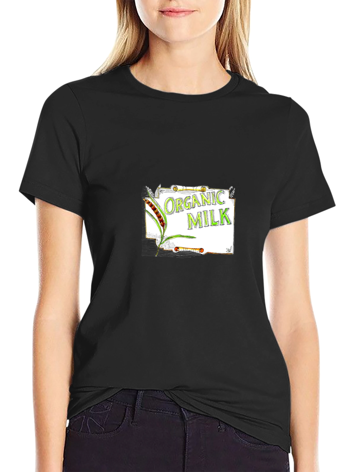 Organic Milk Graphic Tee - Soft & Comfortable