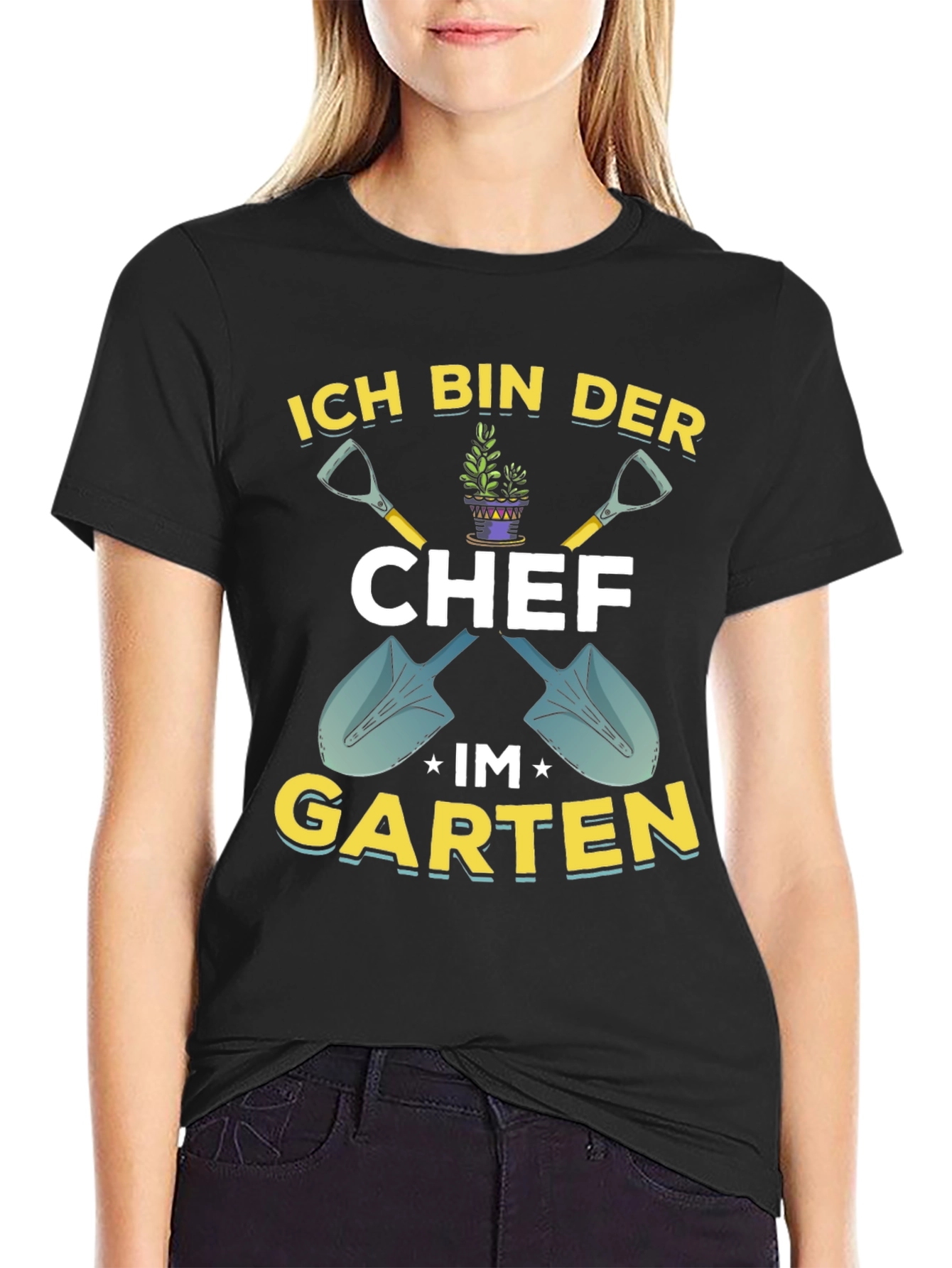 Gardener Chef T-Shirt: Ich Bin Der Chef Im Garten Graphic Tee