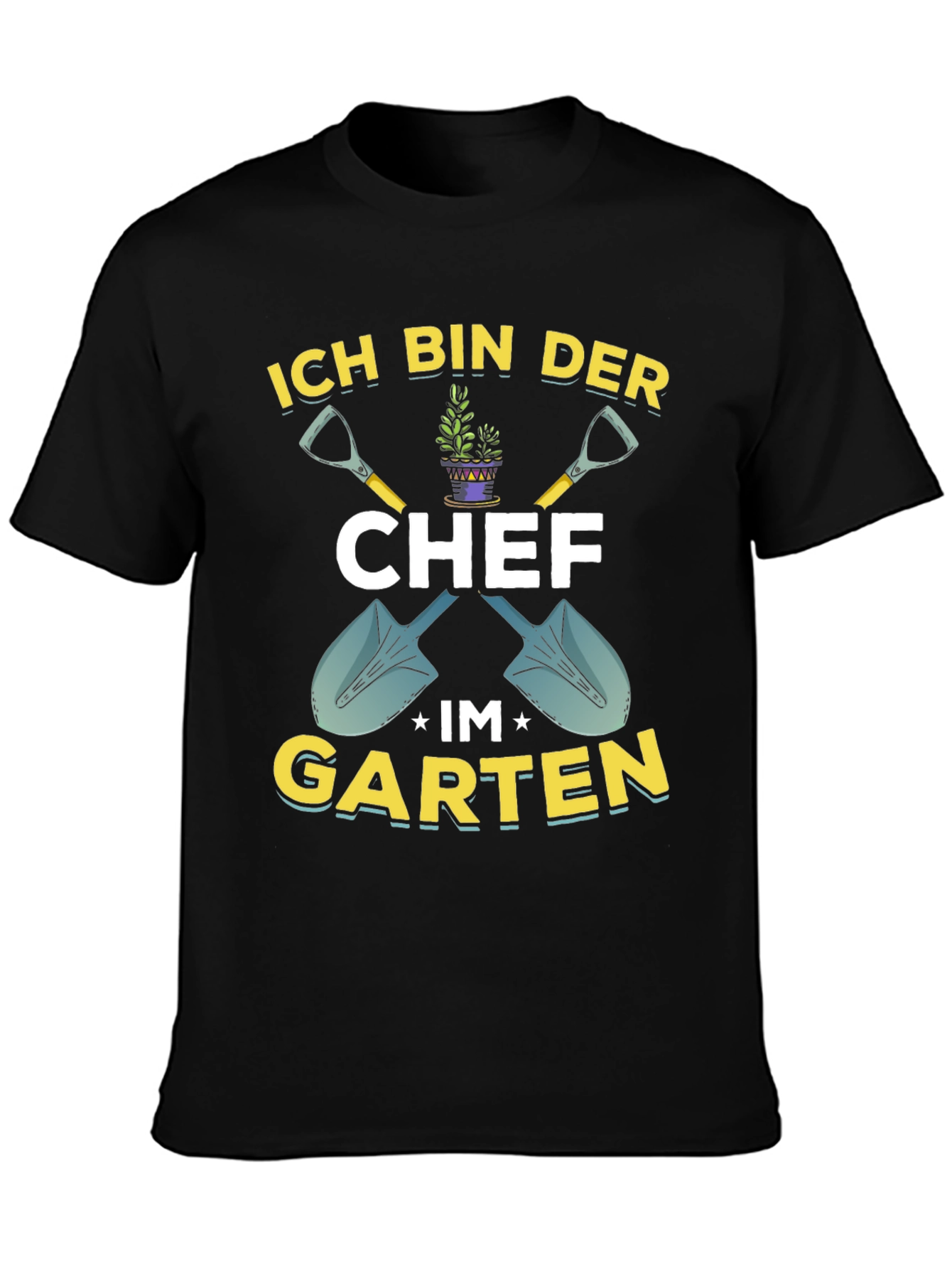 Gardener Chef T-Shirt: Ich Bin Der Chef Im Garten Graphic Tee