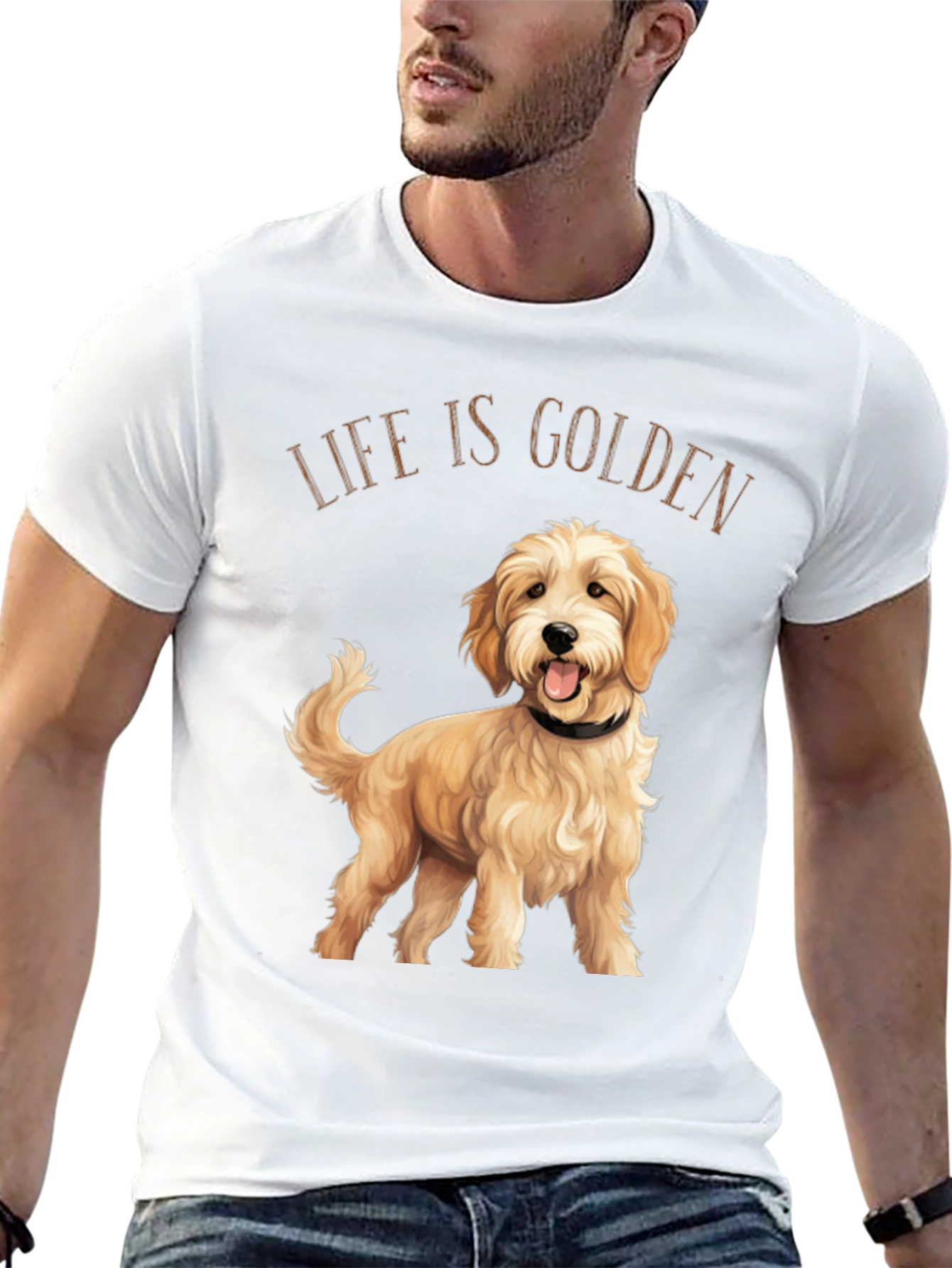 Life is Golden Dog Graphic T-Shirt