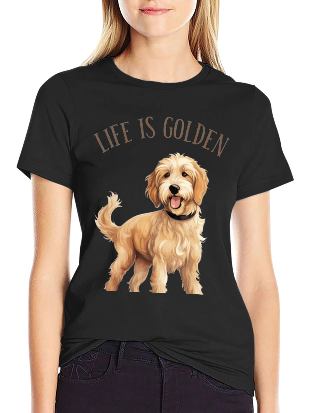 Life is Golden Dog Graphic T-Shirt