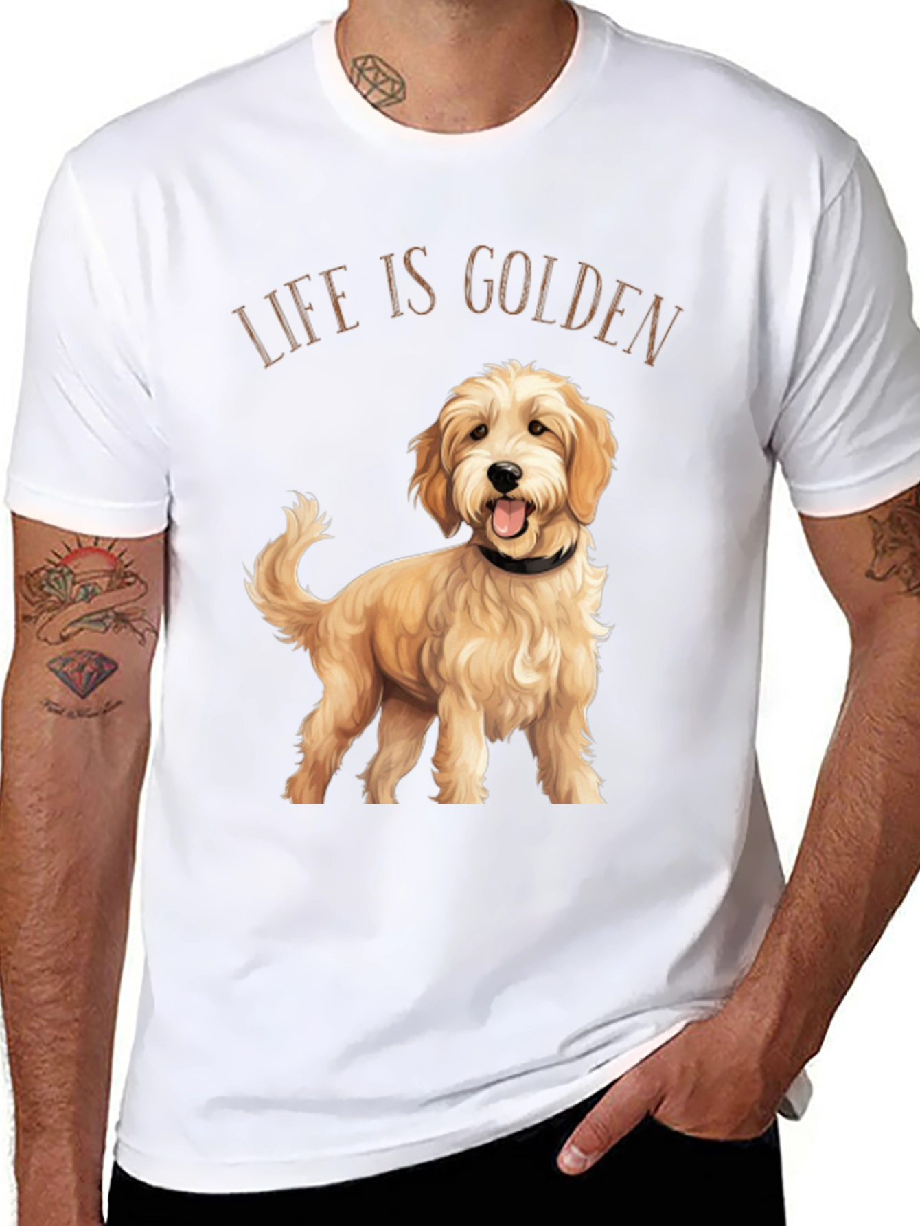 Life is Golden Dog Graphic T-Shirt