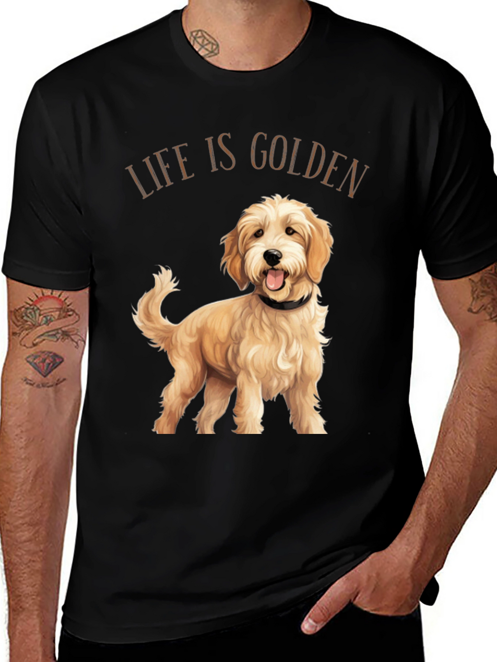 Life is Golden Dog Graphic T-Shirt