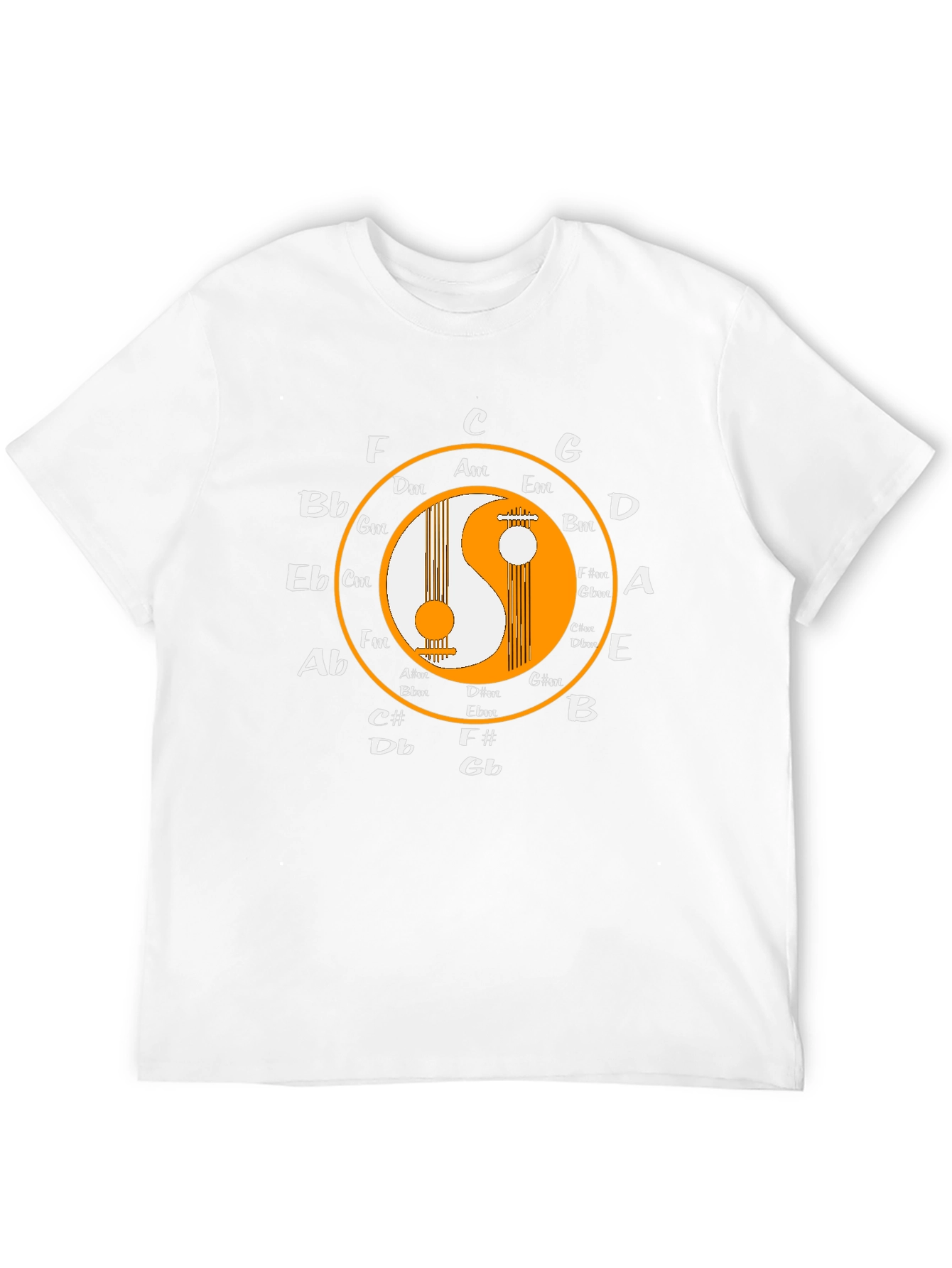 Yin Yang Music Circle T-Shirt