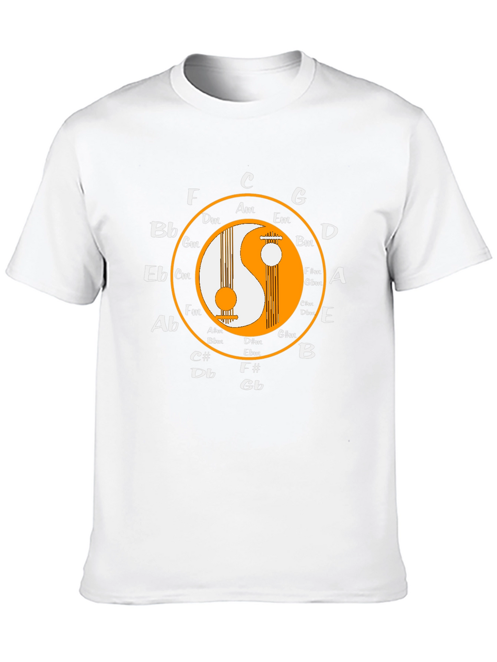 Yin Yang Music Circle T-Shirt