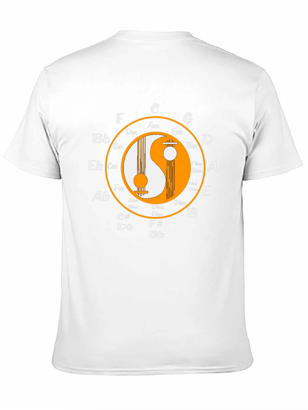 Yin Yang Music Circle T-Shirt