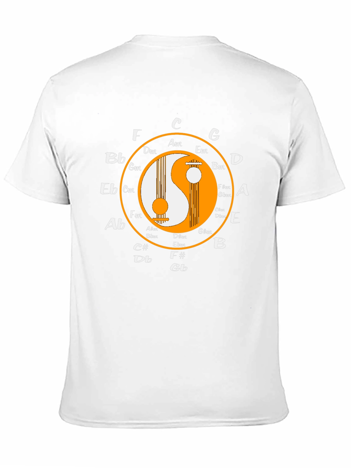 Yin Yang Music Circle T-Shirt