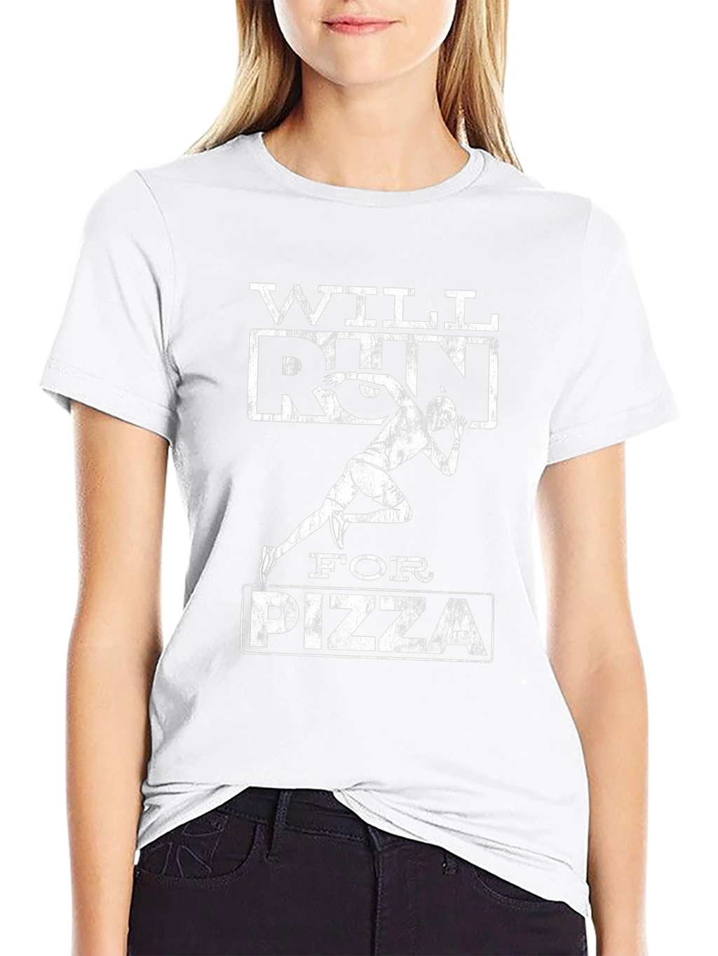 Will Run For Pizza Funny Running T-Shirt