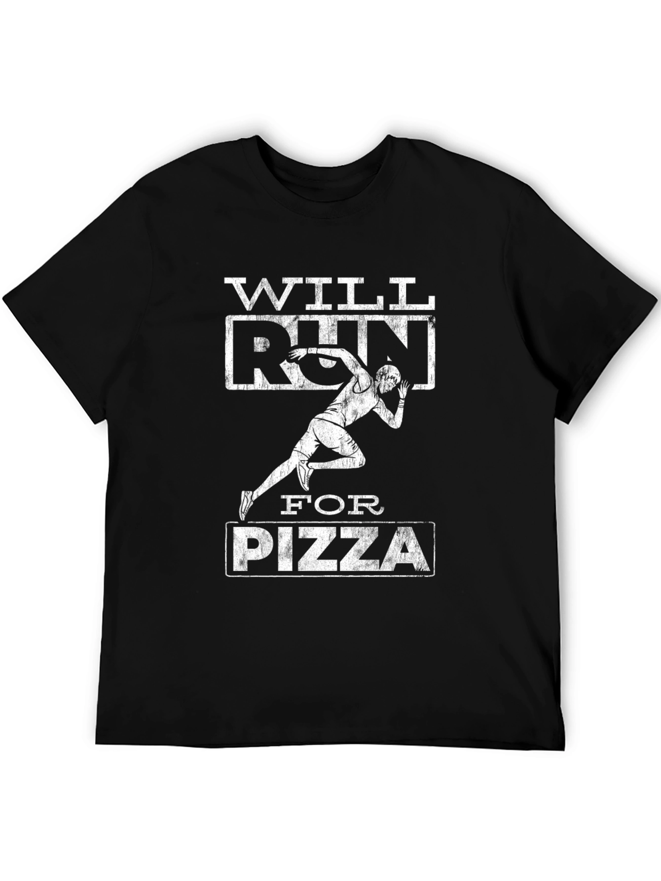 Will Run For Pizza Funny Running T-Shirt