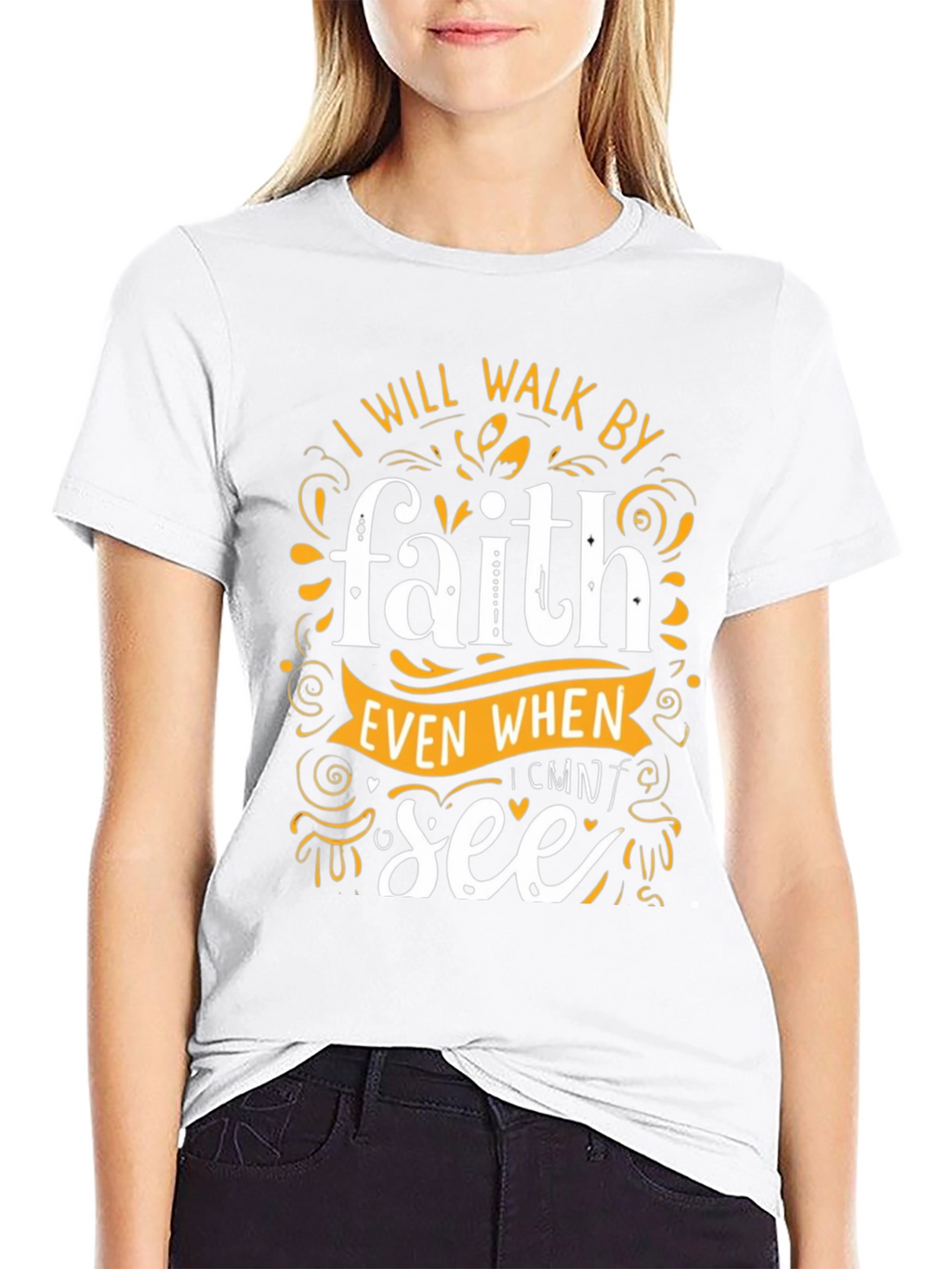 Faith Graphic Tee - Inspirational Black T-Shirt