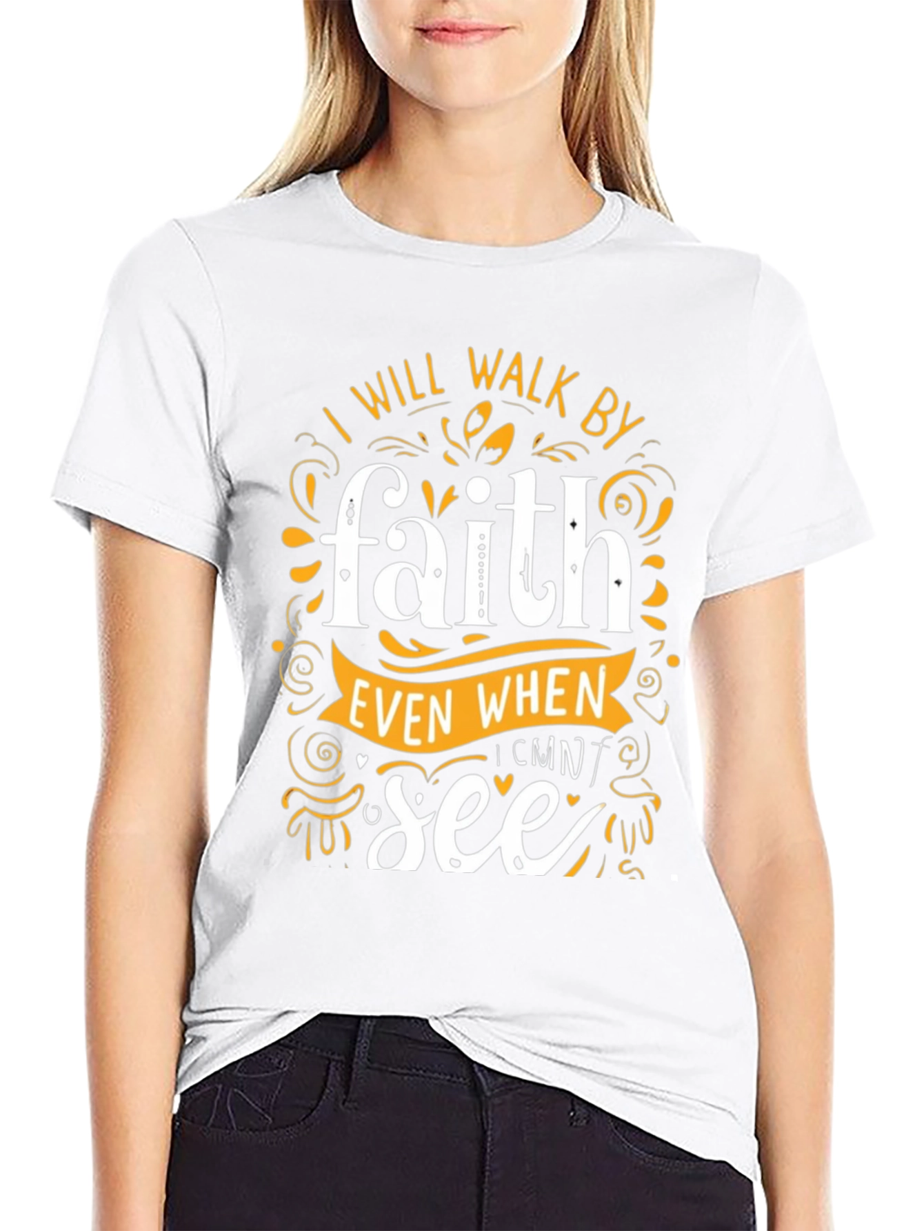 Faith Graphic Tee - Inspirational Black T-Shirt