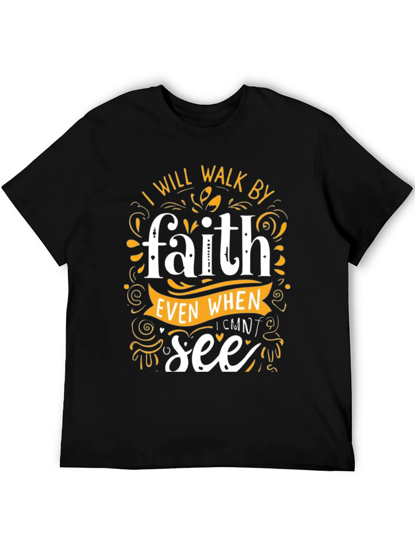Faith Graphic Tee - Inspirational Black T-Shirt
