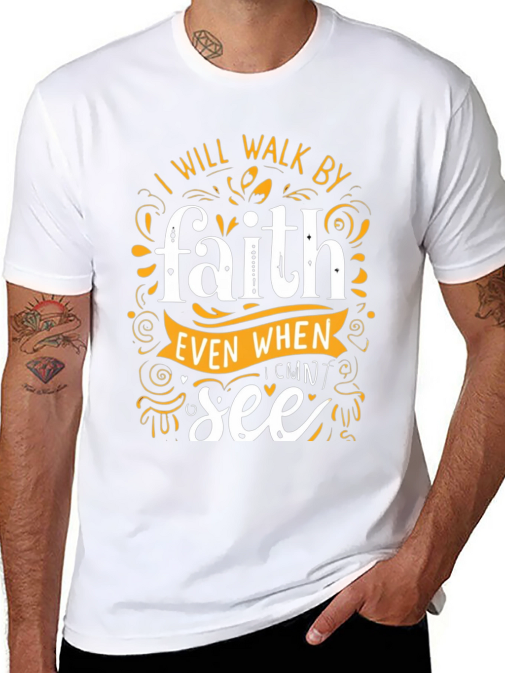 Faith Graphic Tee - Inspirational Black T-Shirt