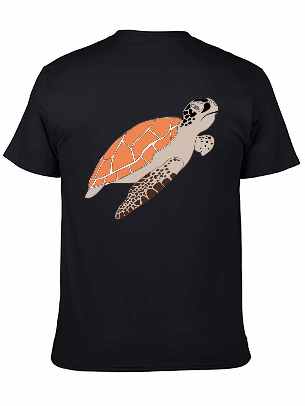 Sea Turtle Graphic Tee - Casual Black T-Shirt