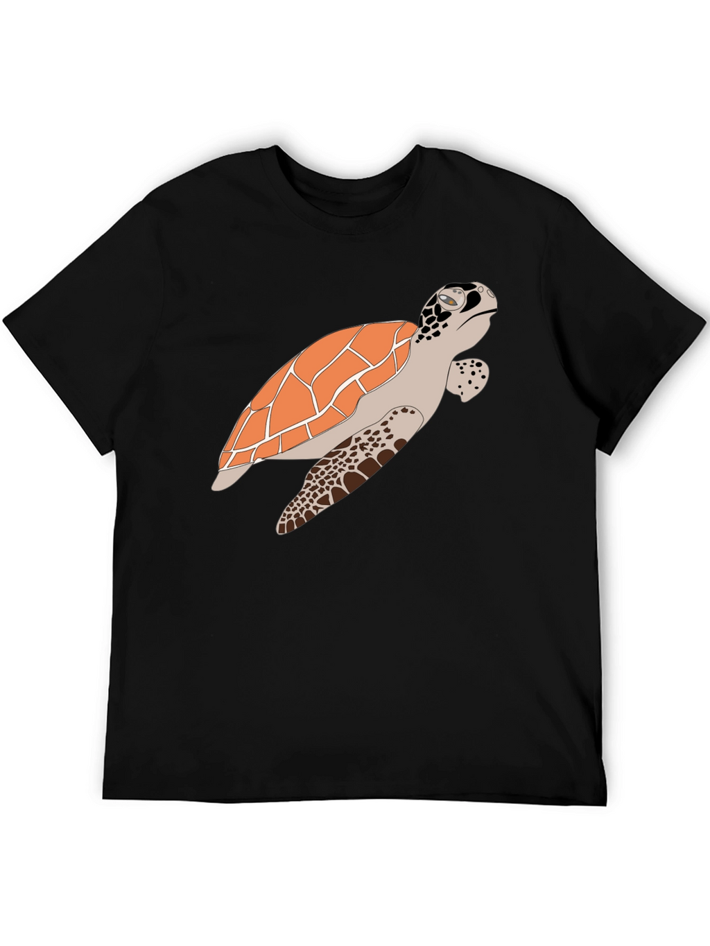Sea Turtle Graphic Tee - Casual Black T-Shirt
