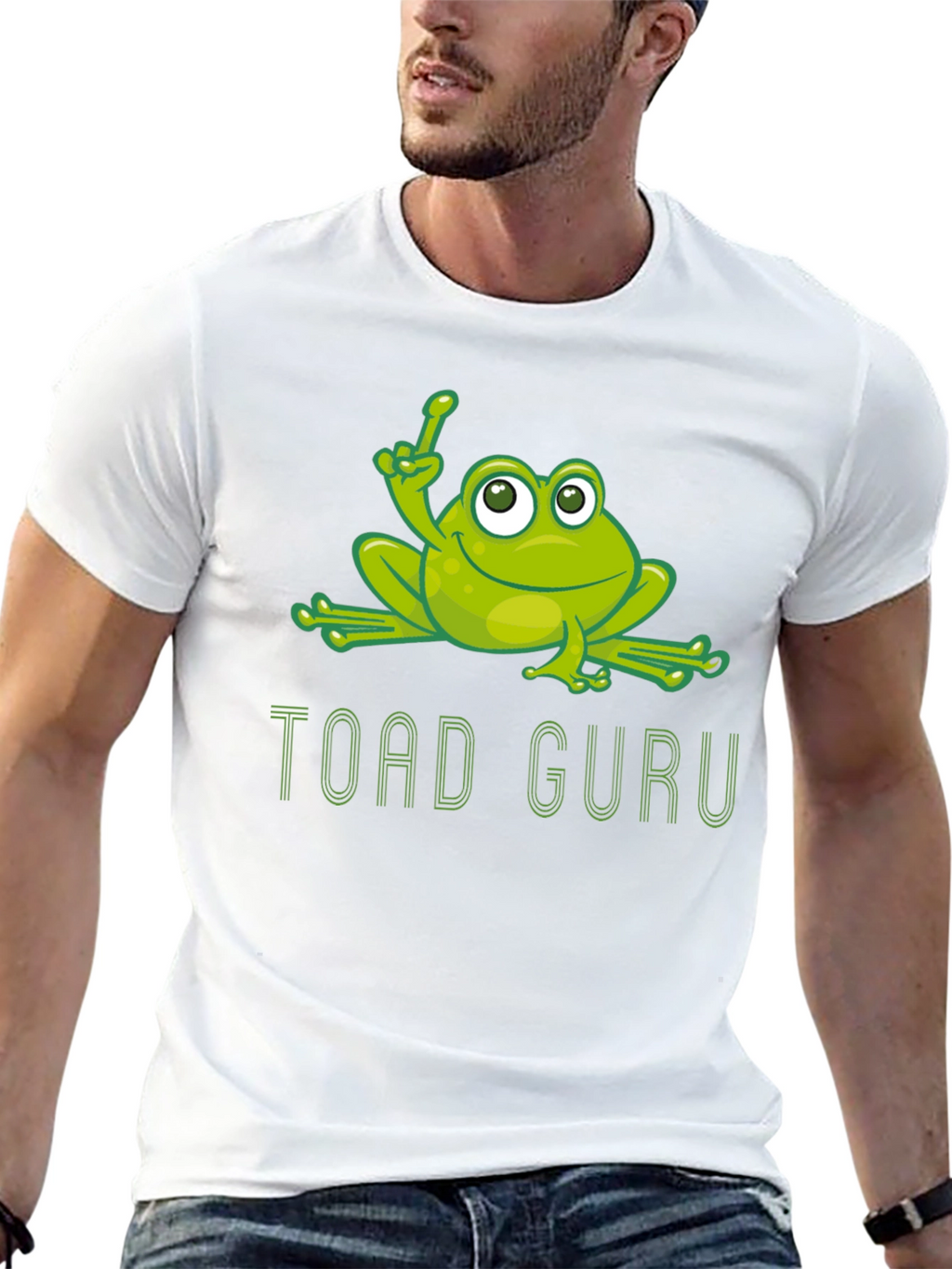 Toad Guru Graphic T-Shirt - Funny Frog Tee