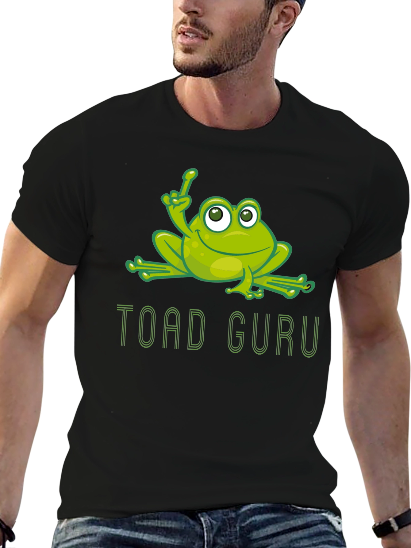 Toad Guru Graphic T-Shirt - Funny Frog Tee