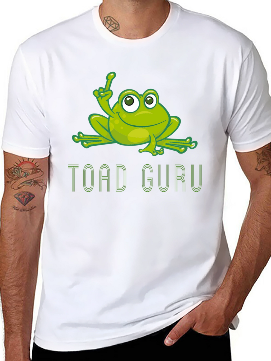 Toad Guru Graphic T-Shirt - Funny Frog Tee