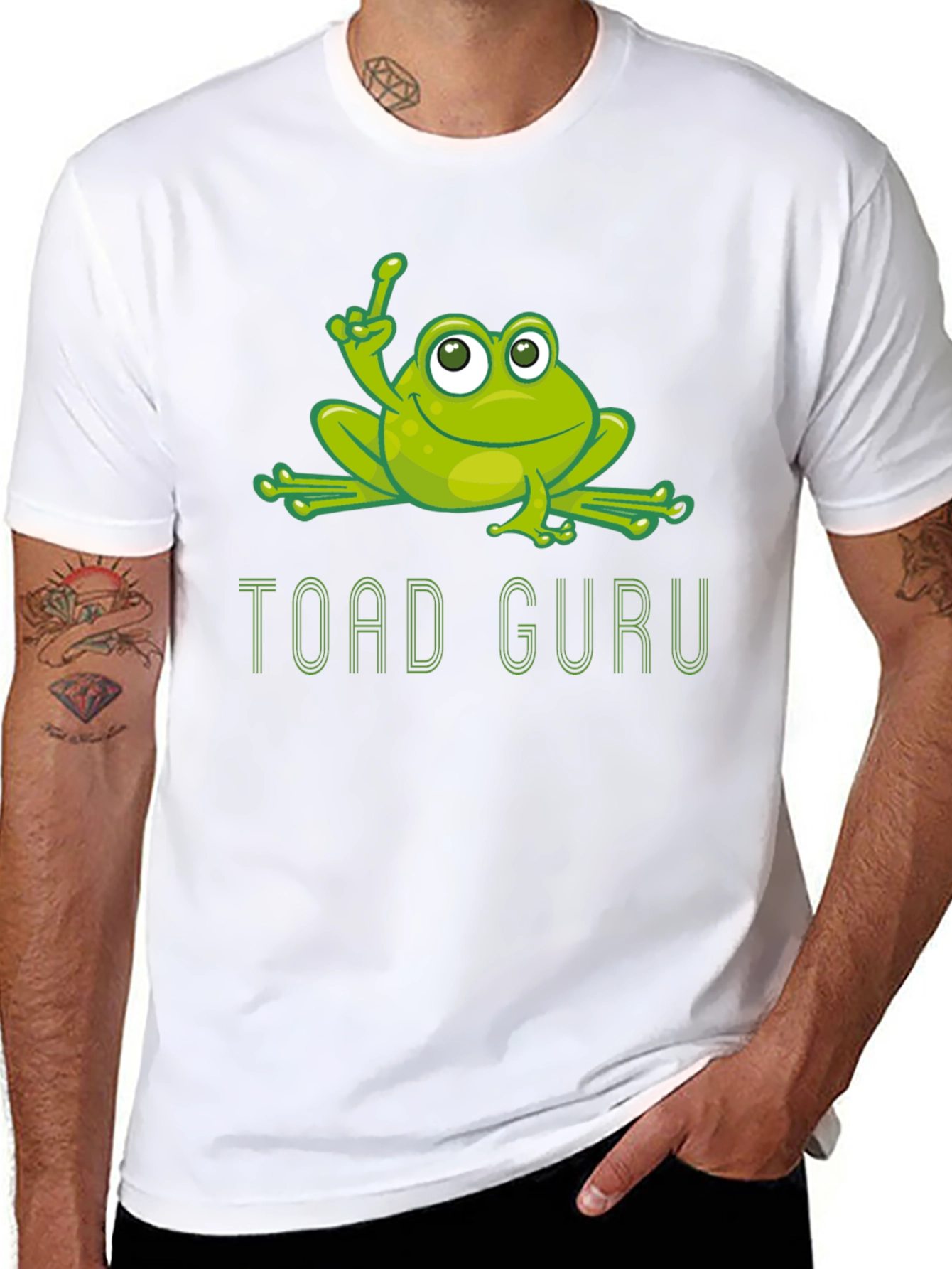 Toad Guru Graphic T-Shirt - Funny Frog Tee