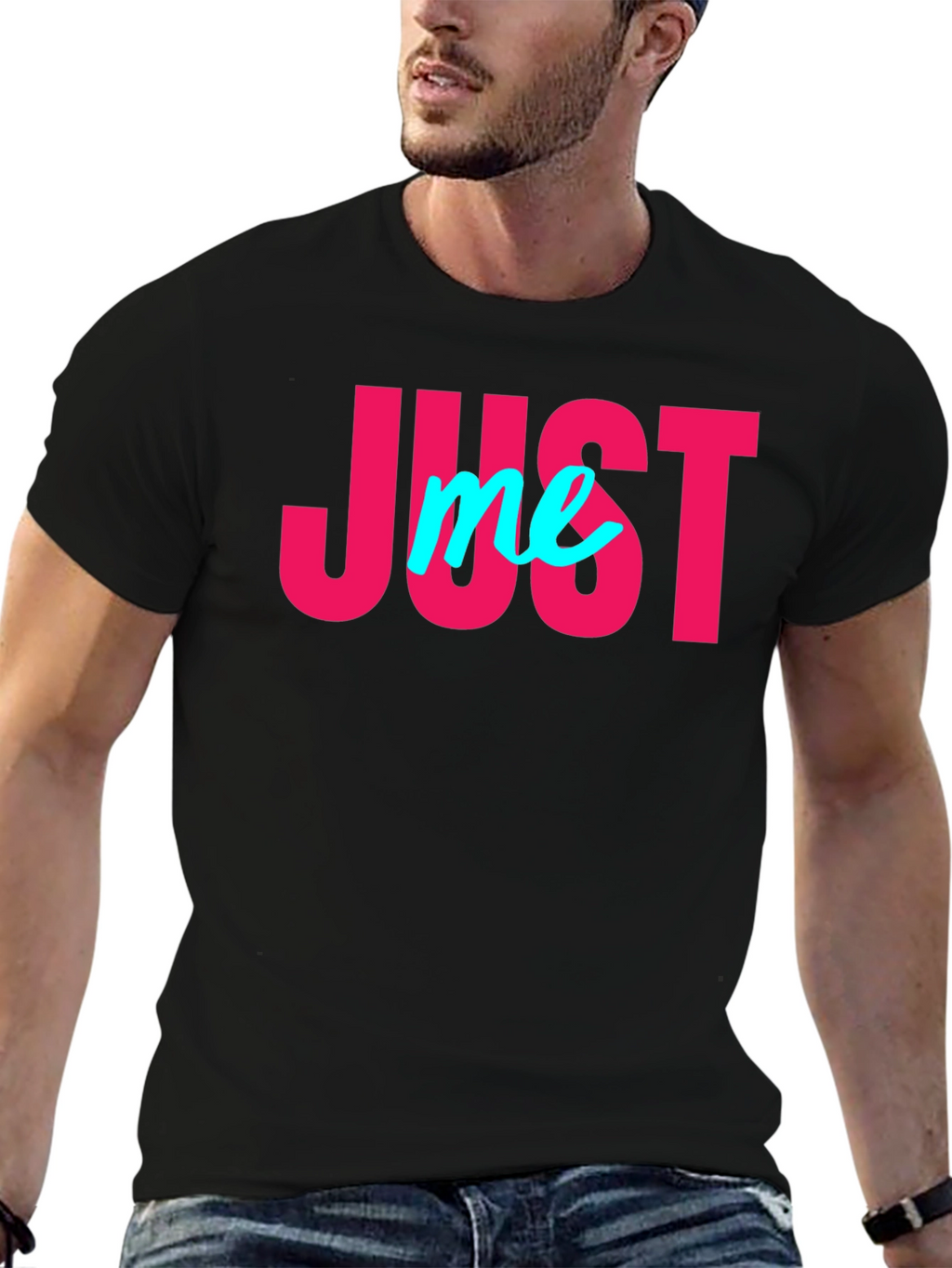 Just Me Graphic Tee - Black