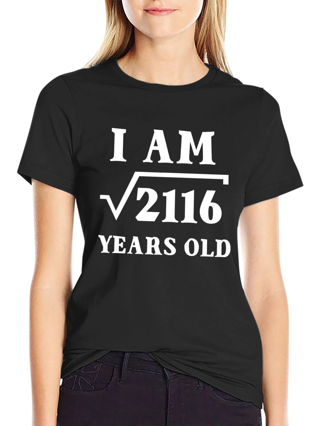 Funny Math Birthday T-Shirt - I AM √2116