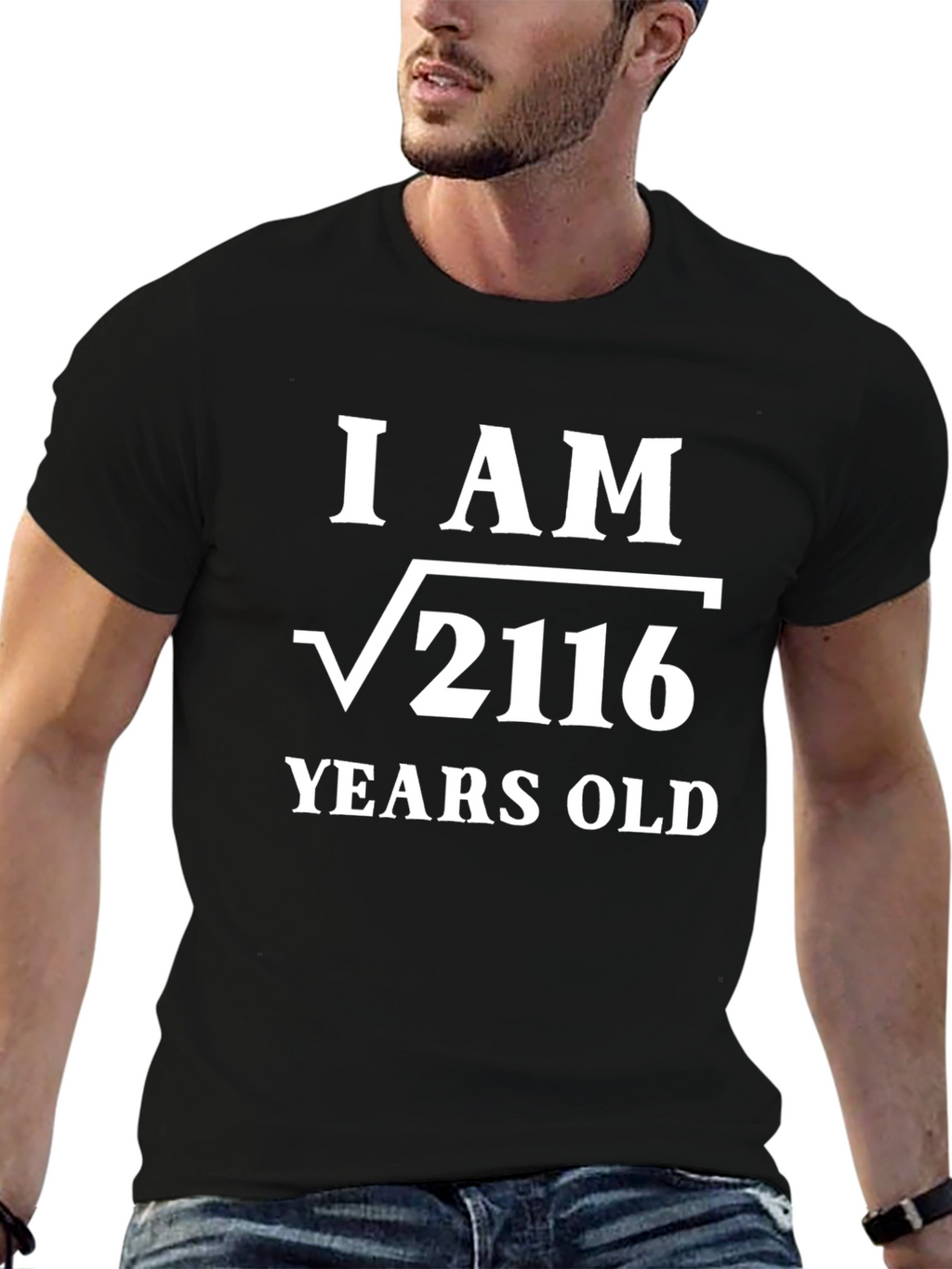 Funny Math Birthday T-Shirt - I AM √2116